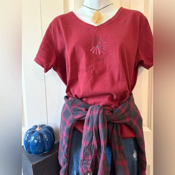 Life is Good T-shirt, size L, EUC - Picture 1 of 7